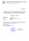Osvedceni o registrace  "SIPNET eu s.r.o" № 2945